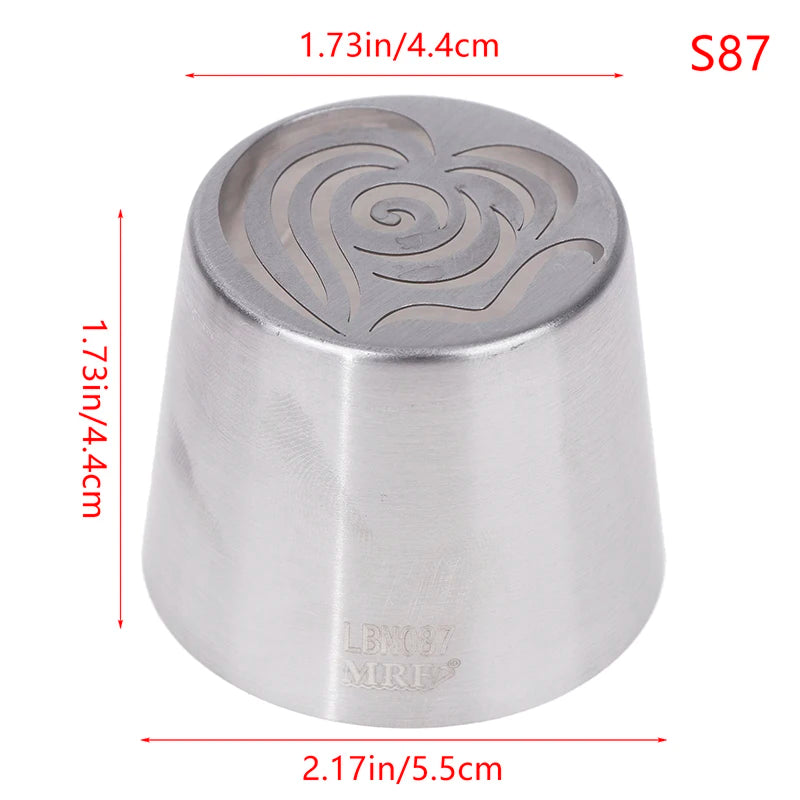 1Pc Stainless Steel Russian Piping Tips Christmas Cake Icing Frosting Nozzles For Cupcake Decoration DIY Kitchen Baking Tool 