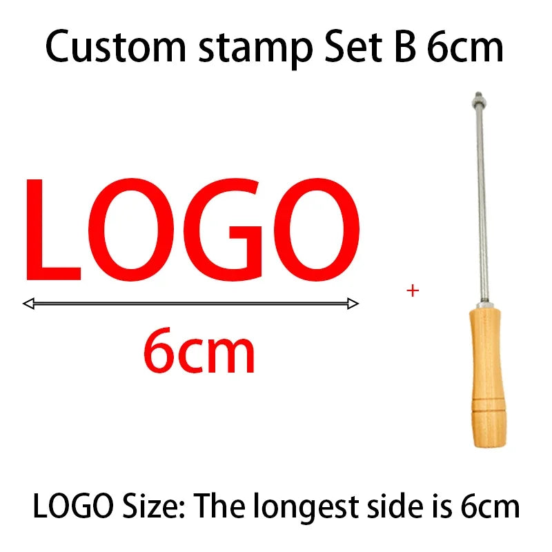 M8 Logo Customized Iron Branding Stamp Personalized Customization Wooden Soldering Iron Seal Customized Leather Stamping Seal