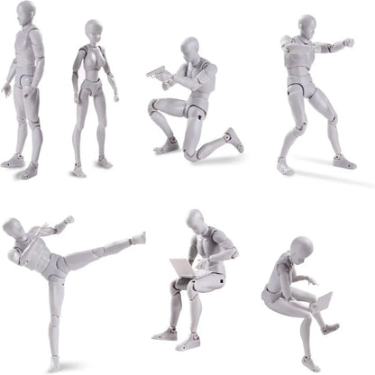 Sketch Draw Figurines Male Female Movable Body Kun Body Chan Joint Pain Anime Figure Shf Action Figure Toy Model Draw Mannequ