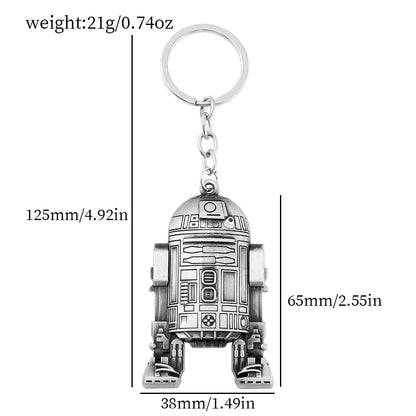 Vintage Star War Men's Spaceship Keychain Anime Destroyer Battleship Car Trinket Bag Keyrings Accessories Party Gifts - KC019
