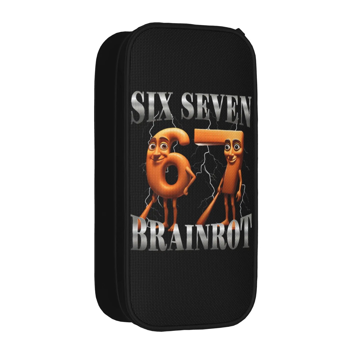 Triple T 67 Meme Tung Tung Tung Sahur Speed Face Pencil Case Pencilcases Pen Box Big Capacity Bag Zipper Stationery - 2