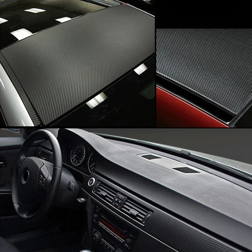 50cmx200cm 3D Carbon Fiber Vinyl Car Wrap Sheet Roll Film Car Stickers and Decal Motorcycle Auto Styling Accessories Automobi