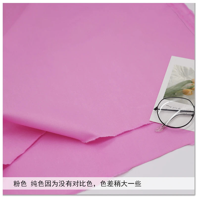 160cm*50cm Pure cotton twill fabric cotton cloth cotton floral 1.6 meters wide pastoral plaid DIY pink fabric