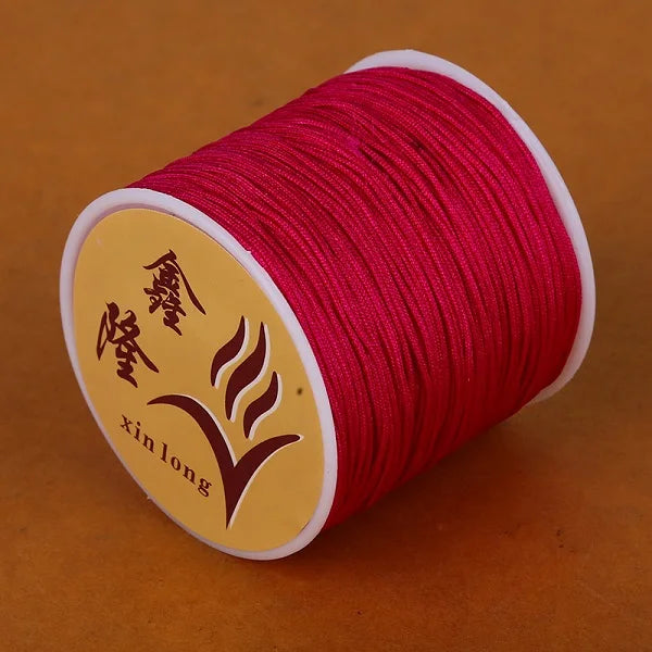 40m/lot 0.8mm Cotton Knotting Macrame Cord Nylon Thread String DIY Beading Braided Bracelet Jewelry Making - 12