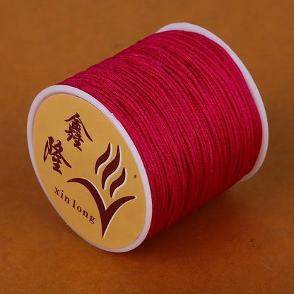40m/lot 0.8mm Cotton Knotting Macrame Cord Nylon Thread String DIY Beading Braided Bracelet Jewelry Making - 12