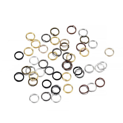 50-200pcs/lot 3-20 mm Jump Rings Split Rings Connectors For Diy Jewelry Finding Making Accessories Supplies