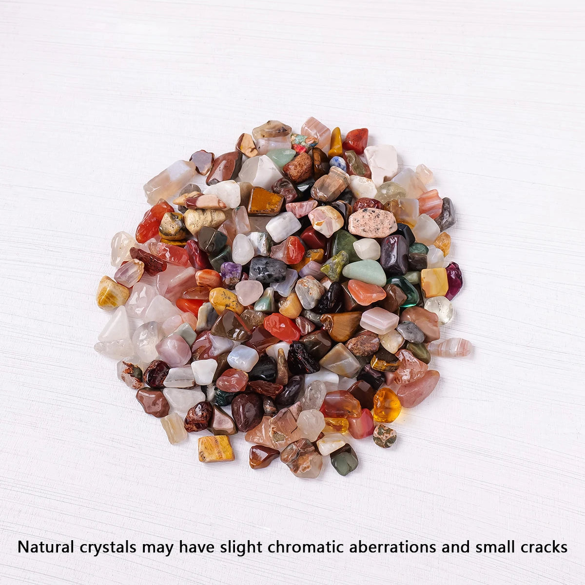 100g Natural Stones Mixed Crystal Material Crystal Gravel Stone Chips Ore Minerals Reiki Specimen Gemstones Aquarium Decorati