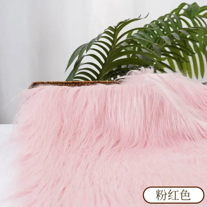25x45cm 9cmPile Faux Fur Fabric For Sewing Doll Toy Beard Hair DIY Patchwork Material Accessories Home Decoration Cosplay Fab