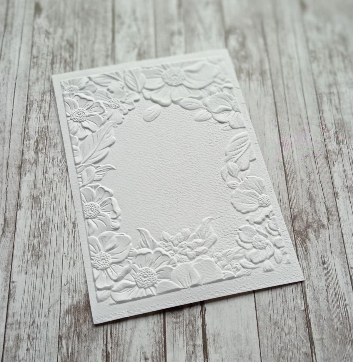 Elegant floral border 3D embossed folder texture pattern background DIY scrapbook craft supplies for embossing, template mold