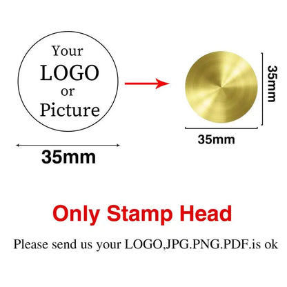 Custom Stamps Personalized Logo Metal Stamps Custom Wax Seals Stamps Customize Your Own Logo Gift Stamps Invitation Stamps - 