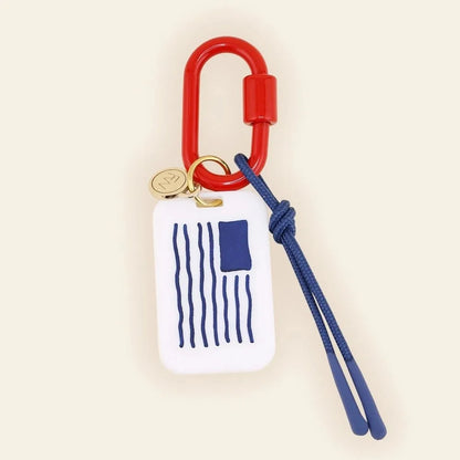 Acrylic Charms Retro Rope Woven Pendant Geometric Car Keyring Mobile Phone Pendant Fashion Cartoon Bag Chain Charms