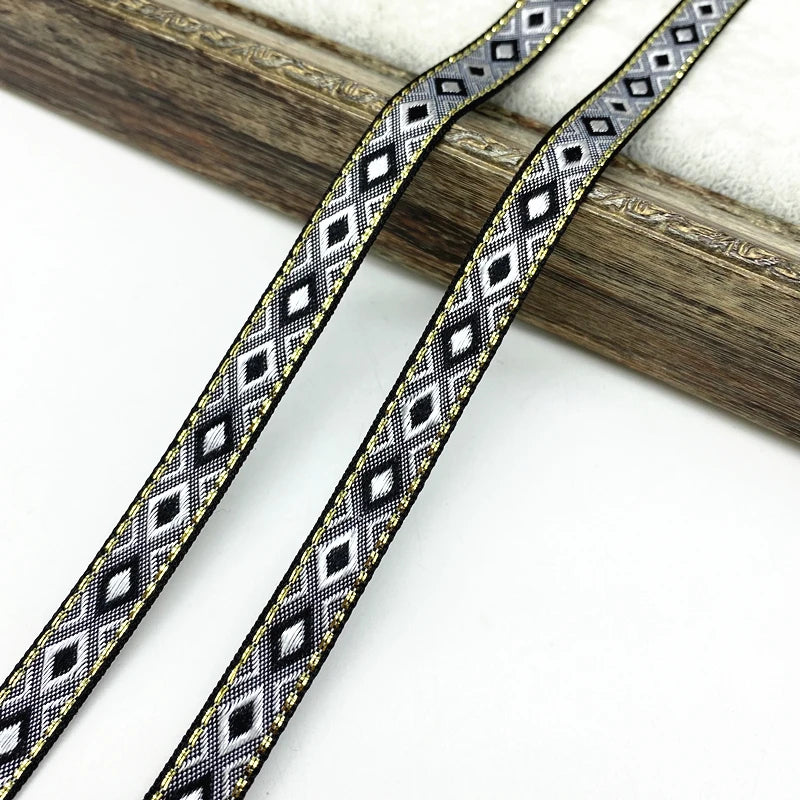 Lace Trim, Vintage Ethnic Lace Tape 2 Yards, 13mm Wide for Sewing, DIY Crafts, Lace Projects, Scrapbooking, Floral Tape