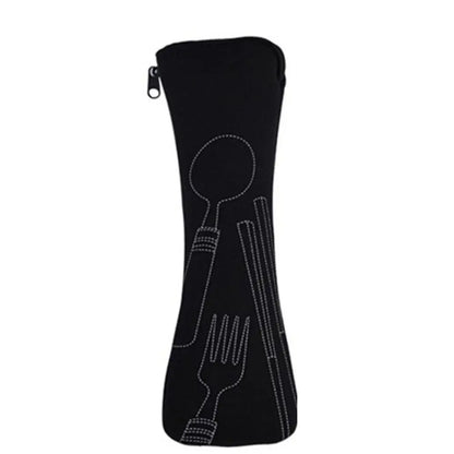 Travel Packaging Tableware Bag Picnic Portable Tableware Case Without Dinnerware Cutlery Bags Picnic Fork Spoon Storage Box -