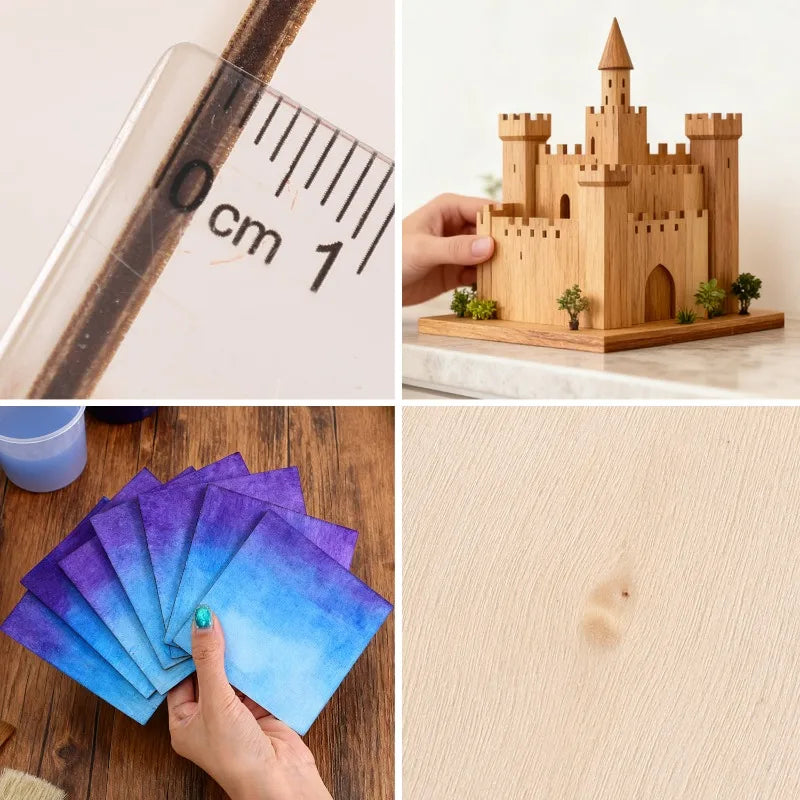 10cm Blank Wood Sheets Square Boxwood Pieces Unfinished Wood Boards For DIY Painting Laser Cutting Engraving Crafts Model Mak