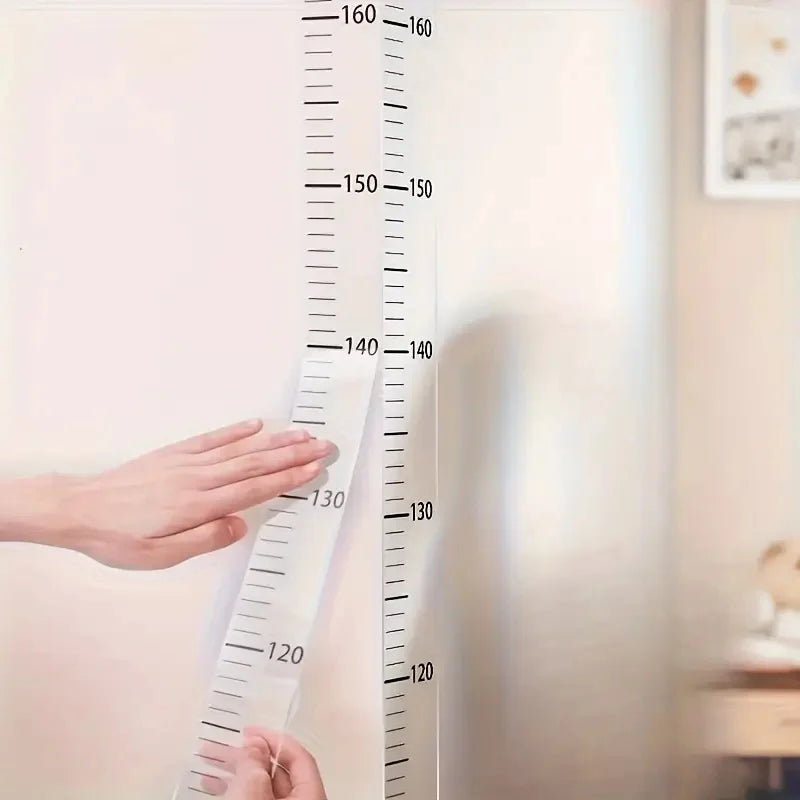 2m Wall Height Measurement Card - Easy-to-Read Durable PC Material Writeable & Removable Ideal for Room Decor Wall Decoration