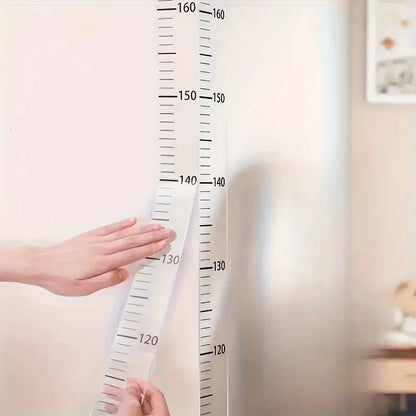 2m Wall Height Measurement Card - Easy-to-Read Durable PC Material Writeable & Removable Ideal for Room Decor Wall Decoration