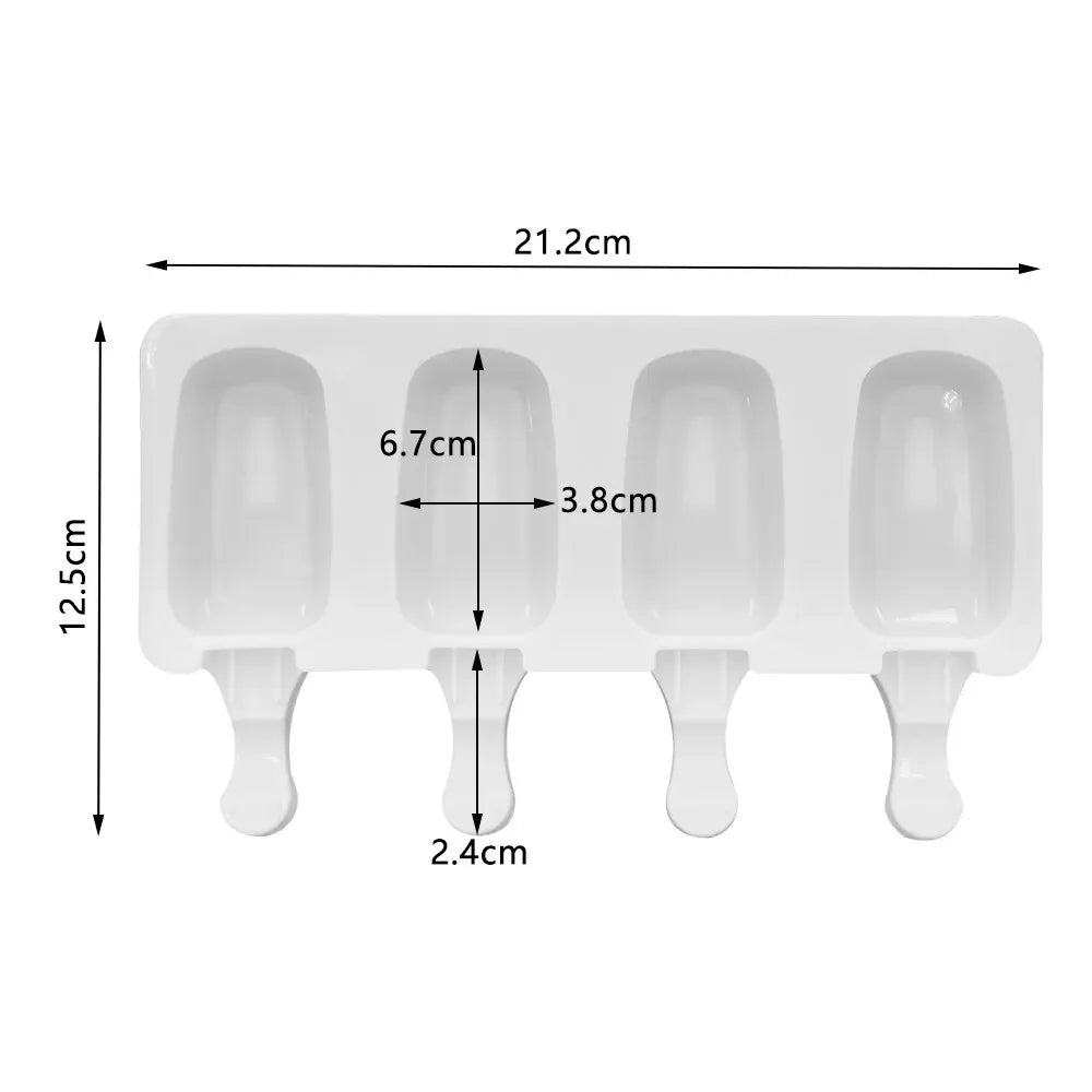 Silicone Ice Cream Mold Magnum Silicone Mold DIY Fruit Juice Ice Pop Cube Maker Tray Popsicle Mould Baking Accessorie