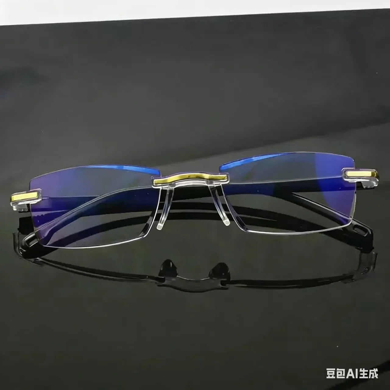 Smart Glasses with Automatic Adjustment Magnifying Reading Glasses Progressive Multifocus Anti-blue Light Eyewear +1-+7 - Pro