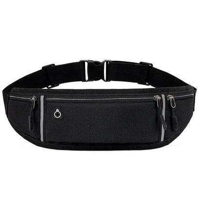 Professional Running Waist Bag Sports Belt Pouch Mobile Phone Case Men Women Hidden Pouch Gym Sports Bags Running Pack - Blac