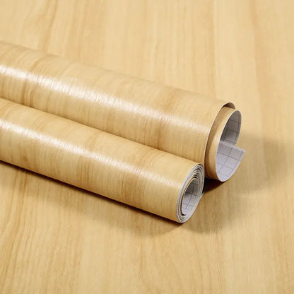Wood Grain DIY Sticker PVC Self Adhesive Waterproof Wallpapers Renovation Furnitures Wall Stickers Home Decor Sticky Paper De
