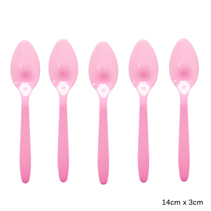 Disposable Knife Fork Spoon Cutlery Set Pink Blue Disposable Tableware Birthday Party Decorations Wedding Baby Shower Supplie