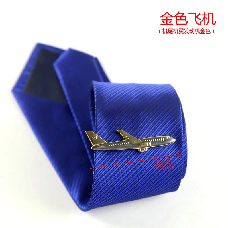 New Stainless Tie Clip For Men Classic Metel Tie Pin Copper Tie Bar Quality Enamel Tie Collar Pin Crystal Business Corbata - 