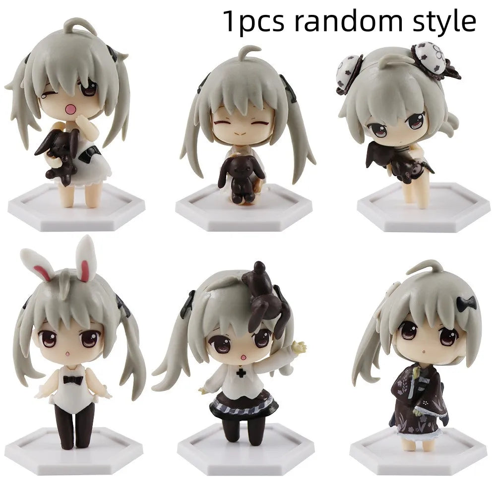 Anime Figure Cartoon Kawaiii Yosuga No Sora Kasugano Sitting Position Action Host Computer Chassis Decor Car Ornamen