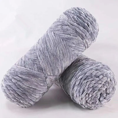 DIY 100% Polyester Velvet Yarn Amigurumi Accessories Dolphin Baby Plush Yarn Soft Chenille Yarn for Knitting 1 Skein 100g 130