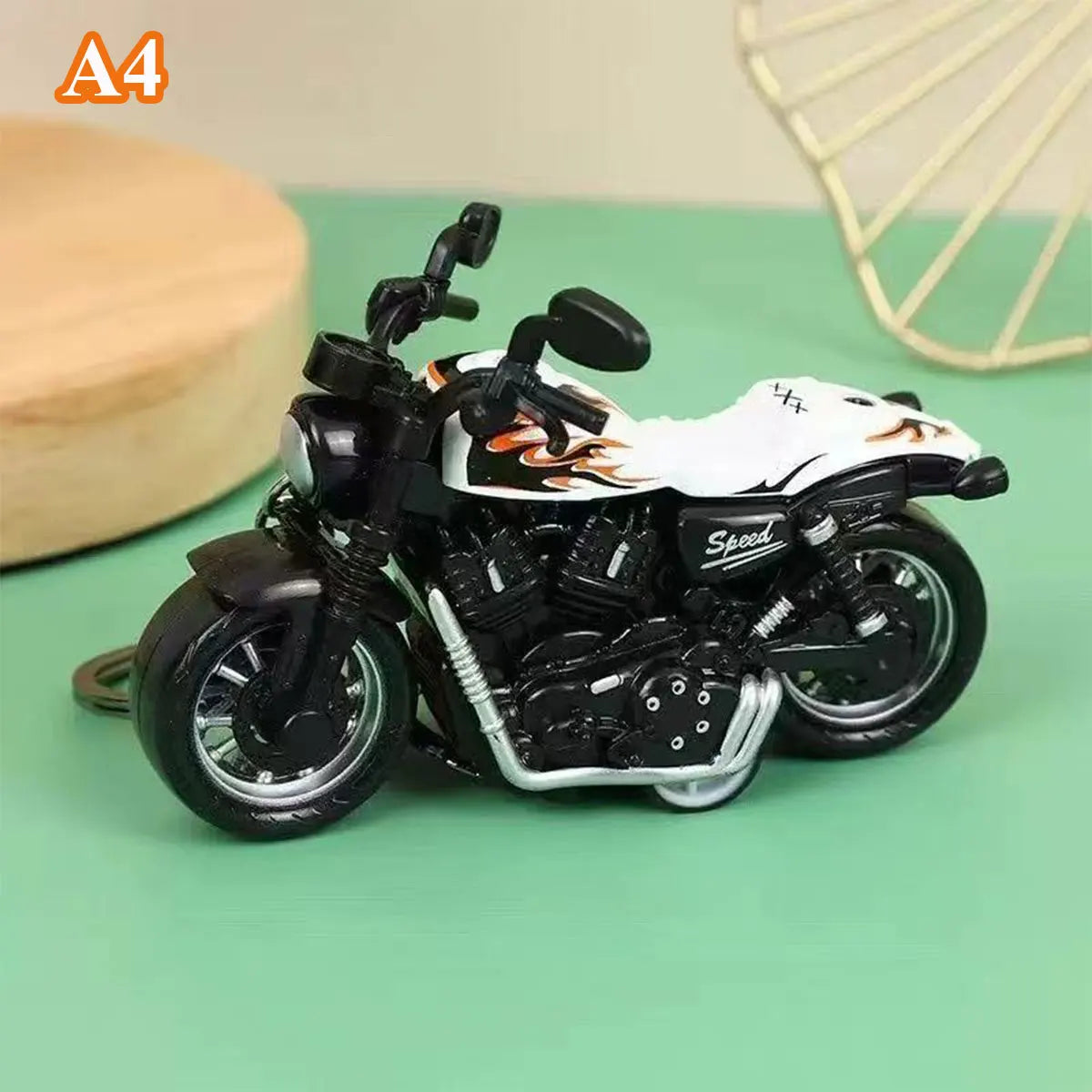 1PCS Motorcycle Model Toys Mini Vehicles Decoration Accessories for Boy Gift Alloy Car Children Birthday Gifts - A1 white