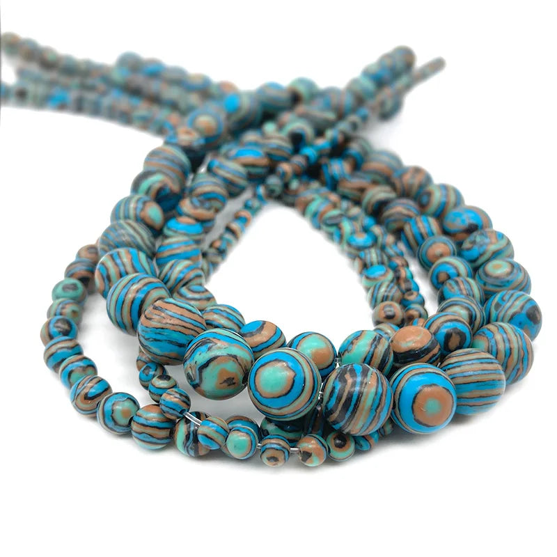 4 6 8 10mm Natural Stone Beads Amethyst Amazonite Agates Jades Loose Round Beads for Jewelry Making Bracelet Necklace DIY