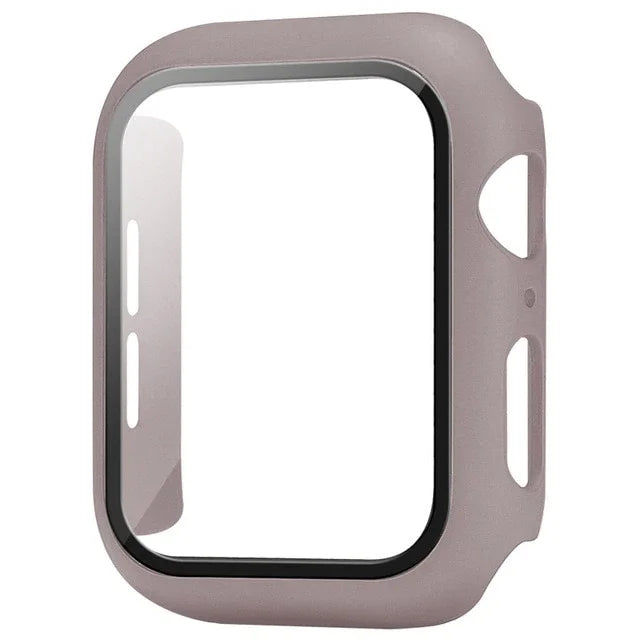 Glass+Cover For Apple Watch case 10 9 8 7 6 SE 5 iWatch Accessorie Screen Protector iWatch series 46mm 44mm 40mm 41 45mm 38 4