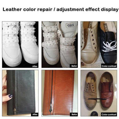 Car Leather Repair Kit Liquid Skin Recoloring Balm No Heat Repair Tool Auto Seat Holes Scratch Cracks Rips Restoration Set Sh