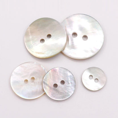 10Pcs Natural Pearl Shell Buttons for Clothing Sewing Accessories Scrapbooking DIY Crafts Garment Decoration Round Shell Butt