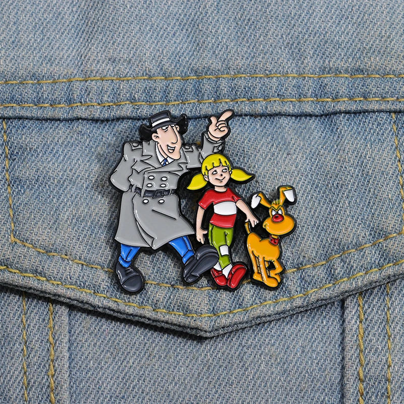 Nostalgic Humorous Tv Enamel Pins Custom 90S Comedy Family Animation Brooches Lapel Badges Cartoon Retro Jewelry Gift For Fan