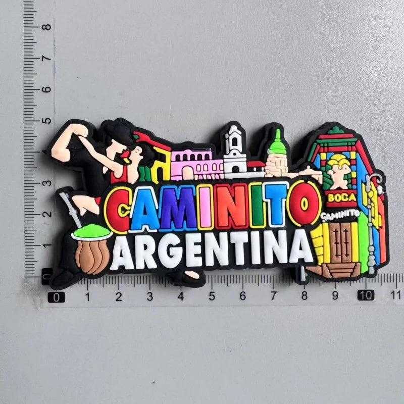 Argentine Travel Souvenirs PVC Fridge Magnets Tourist Souvenir Fridge Decorations Gifts - Argentina P
