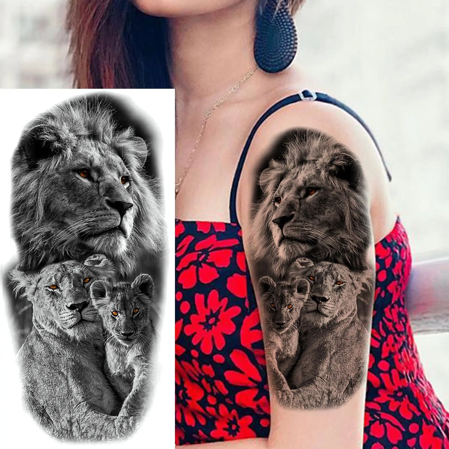 1 Sheet Bless Belief Faith Engraved Temporary Tattoos Family Love Tatoos Waterproof Realistic Fake Tattoo Stickers Long Lasti