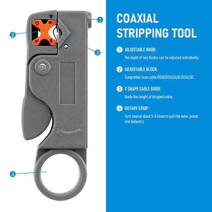 Stripping Pliers Decrustation Wire Cable Tools Stripper Stainless Steel Hexagon Wrench Accessory Insulated Electrical Straigh