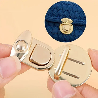 5Pcs Women's Lock Clasp - DIY Craft Hand Bags Clasp - Metal Snap Clasp Locks - Wallet Fasteners - Wallet Buckle