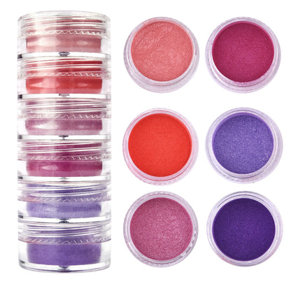 6 Colors/Set Pearl Powder Pigment DIY Epoxy Resin Mold Colorant Dye Mineral Powder Epoxy Resin Dye Pearl Pigment Glitter Craf