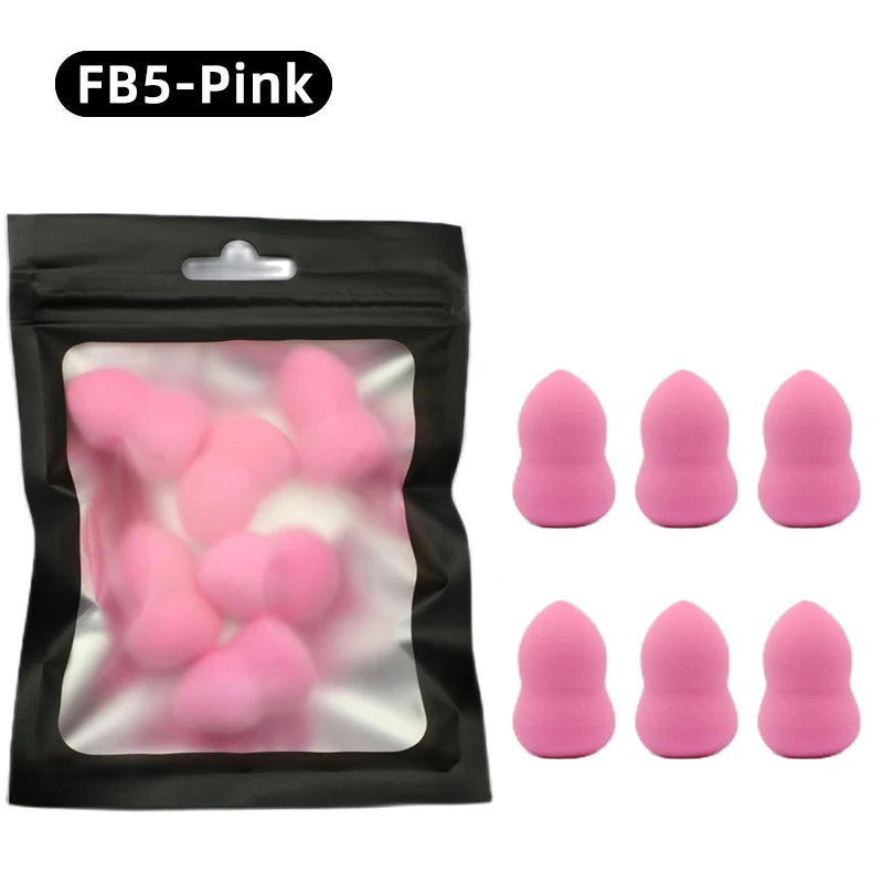 OGEYERO6pcs Mini Makeup Sponge Puff Beauty Egg Sponge for Makeup Concealer Foundation Face Cosmetic Puff Kit Make Up Blender 