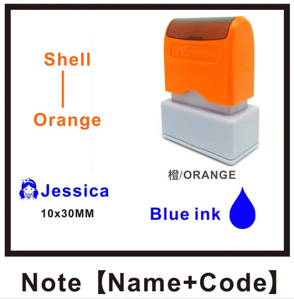 Custom Teacher Name Ink Stamp Signature Calligraphy Selfing-Inking Personalized Letter Stamp For School Student