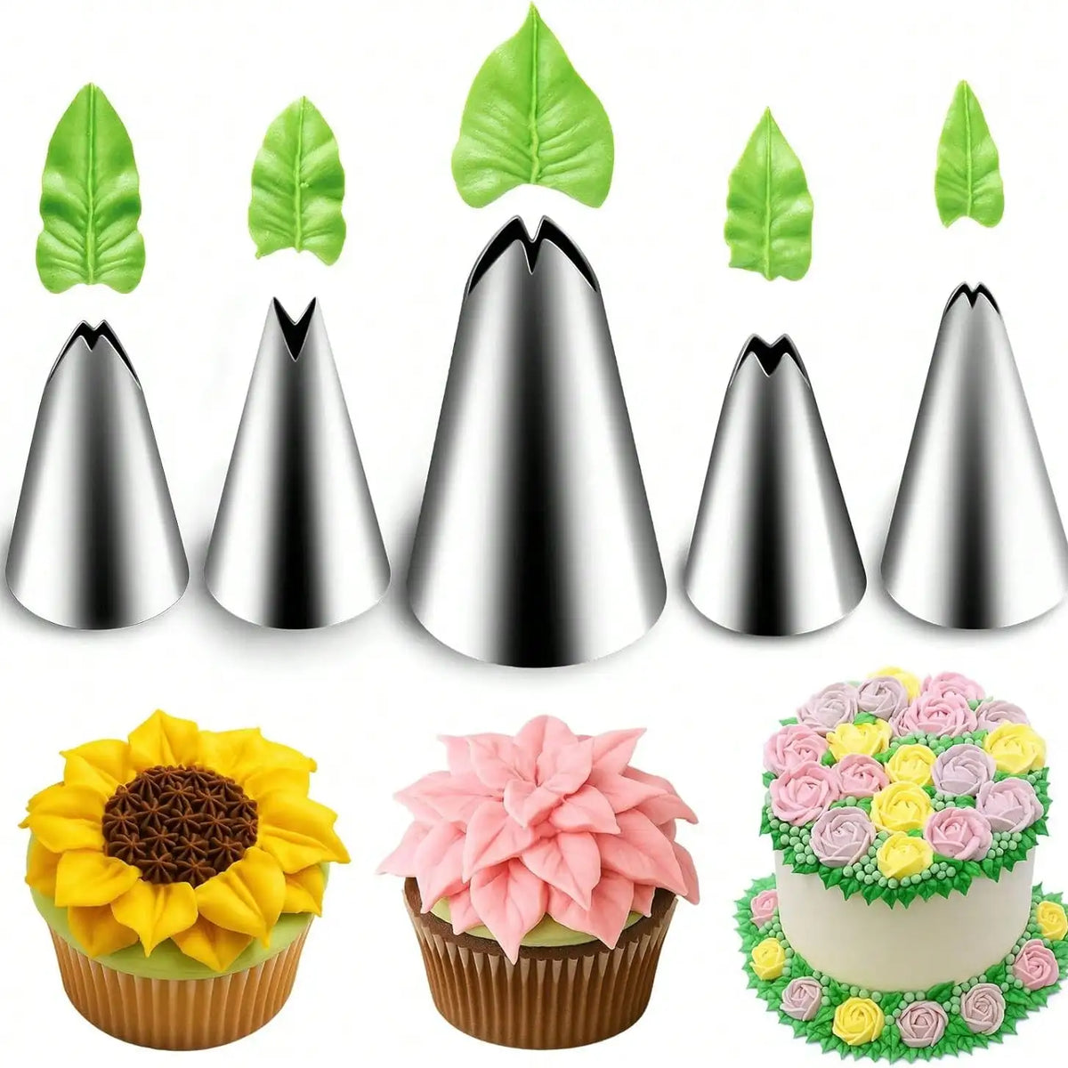 Cake Decorating Icing Piping Tip, Decorating Tips Stainless Steel, Cake Icer Tips Large Decorating Icing Tips, Decorating Too