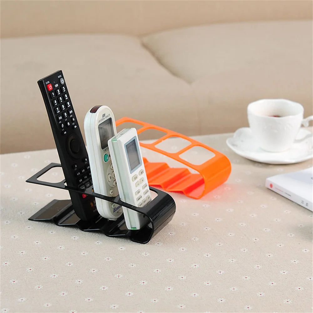4 Section Tv Remote Control Stand Holder Home Appliance Remote Control Storage Rack Desktop Bracket For Home Living Room Offi