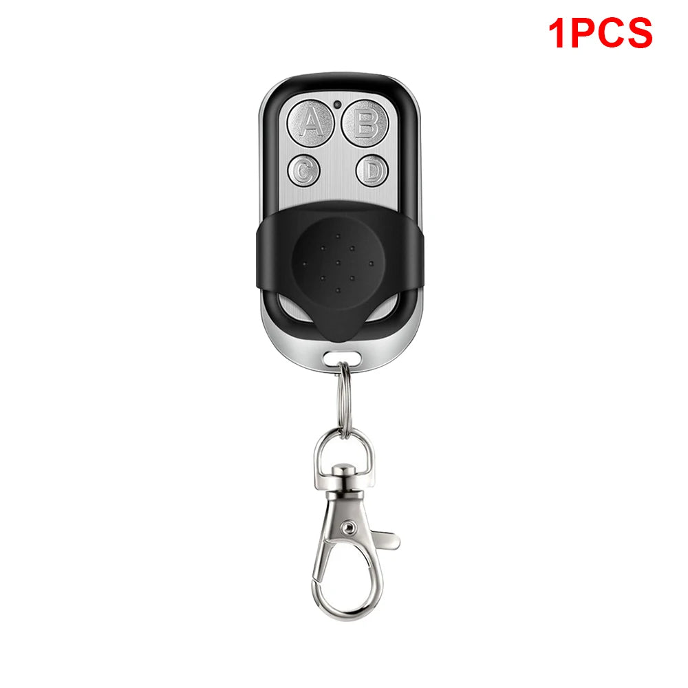 433MHz 4Button Remote Control ABCD/Lock Unlock Metal Push Button Transmitter Universal 4 Buttons Garage Door Opener Remote - 