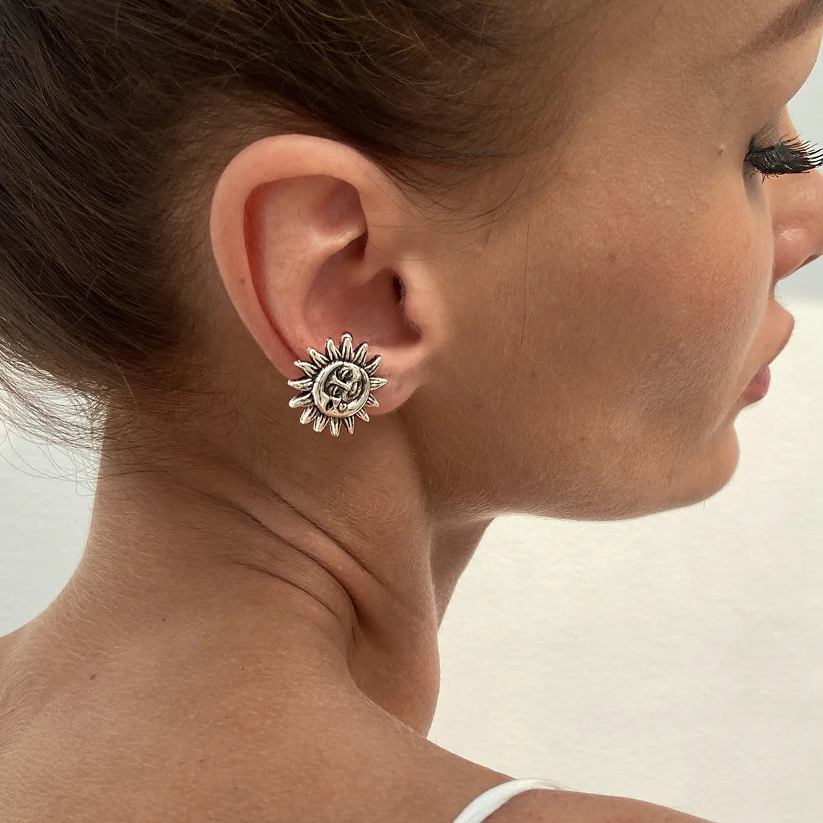 LATS Starfish Shell Flower Clip Earrings for Women Gold/Silver Color Non-Piercing Ear Cuff Daily Jewelry Accessories Party Gi