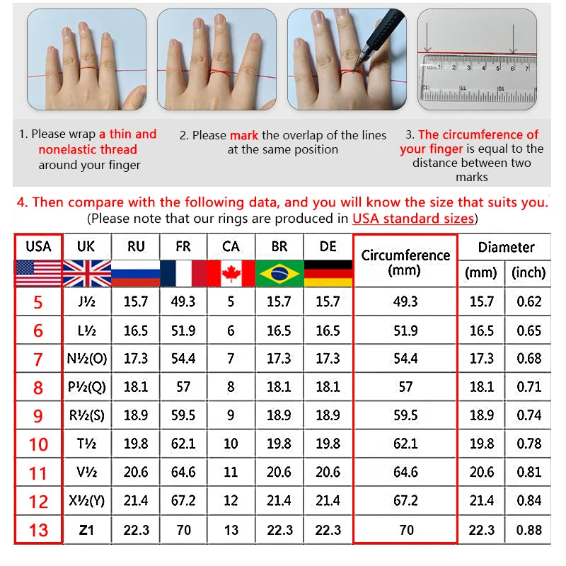 Huitan Classic 6 Claw Cubic Zirconia Rings for Women Luxury Gold Color Wedding Engagement Bands Eternity Lady Jewelry
