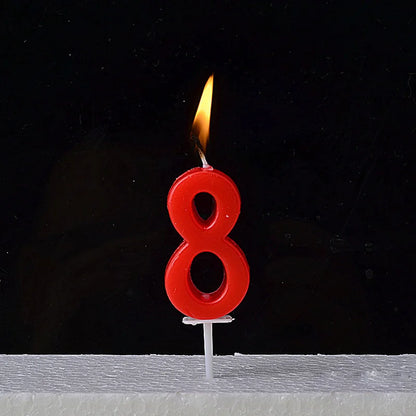 1Pcs Gold Happy Birthday Number Cake Candles 0 1 2 3 4 5 6 7 8 9 Cake Topper Kids Girls Boys Bar Baby Party Supplies Decorati