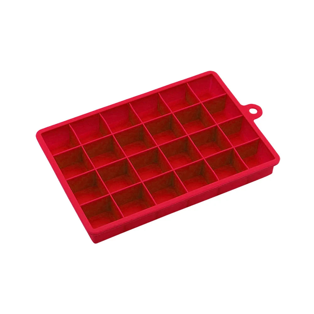 Silicone world Silicone Ice Cube Mold 15/24 Grids Square With Lids Trays Icecream Cold Drinks Whiskey Cocktails Tools Ice Mol