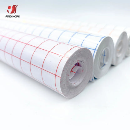 12"x 16FT Mid Tack Adhesive Clear Application Transfer Paper Tape Sign Vinyl 4 Assorted Colors Sticker Cutting Craft Decals D