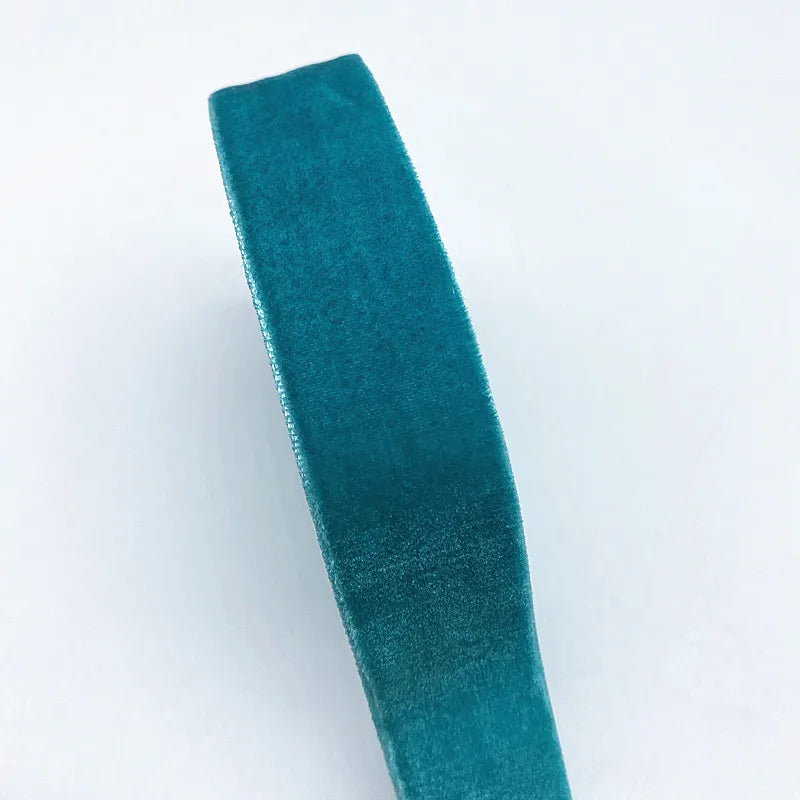 New 6-38mm Colour Single Face Line Velvet Ribbon for Bowknot Christmas Ribbon Party Decorations